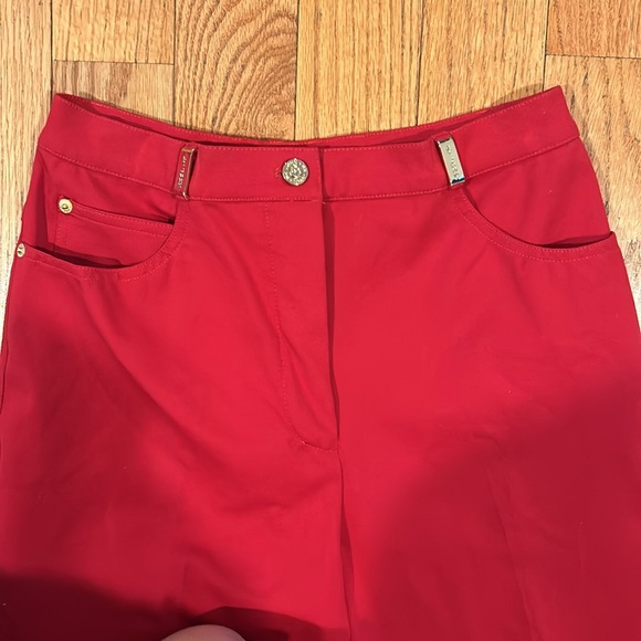 St. John Sport Essentials by Marie Gray Red Pant Trouser - Picture 2 of 9